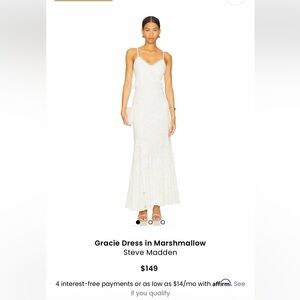 Steve Madden Marshmallow Lace Maxi Dress